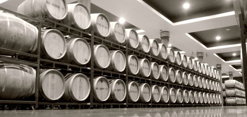 De wijnvaten bij Bodega Nexus